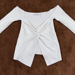 Abercrombie & Fitch White Sweater Top Size XS